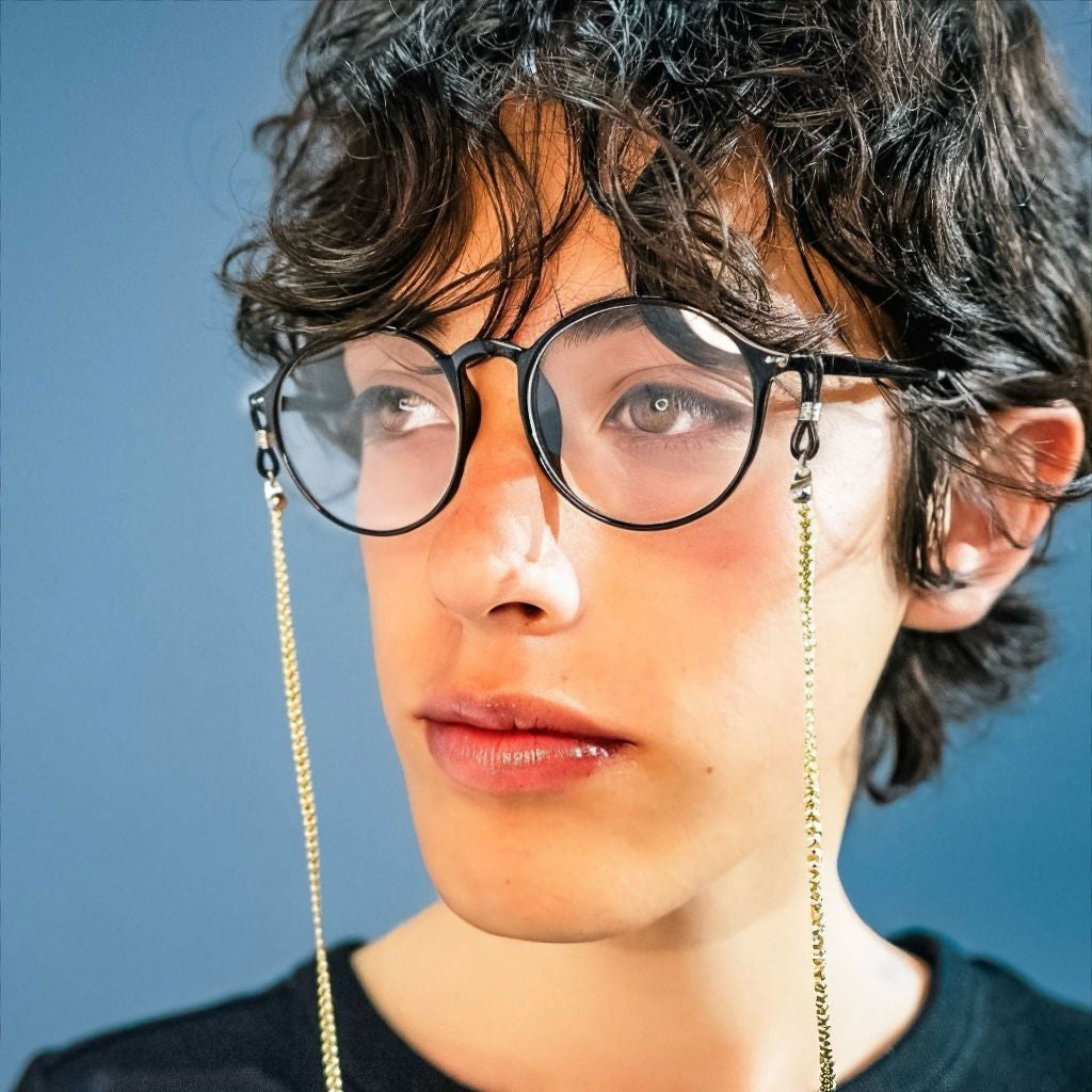 Gafas Panto Round TR90 Negro - BlueBlock