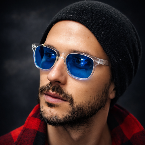 Gafas de Sol At Night - Classic wayfarer Blue UV400