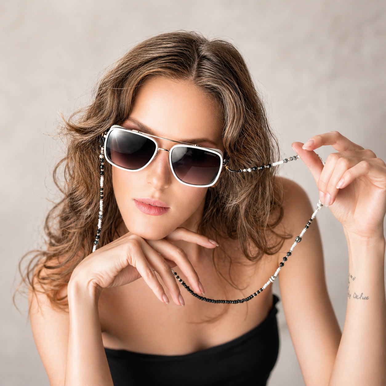 Gafas de Sol Carrera Aviator Bold Luxury – Blanco / Dorado