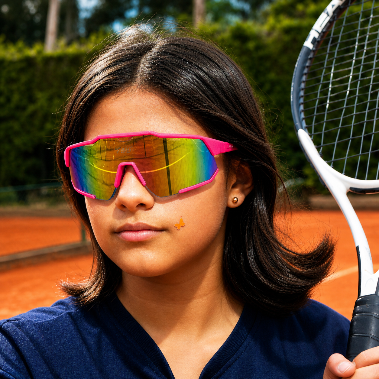 Gafas de Sol Deportivas Kids Rosadas | Lentes Espejados UV400 At Night