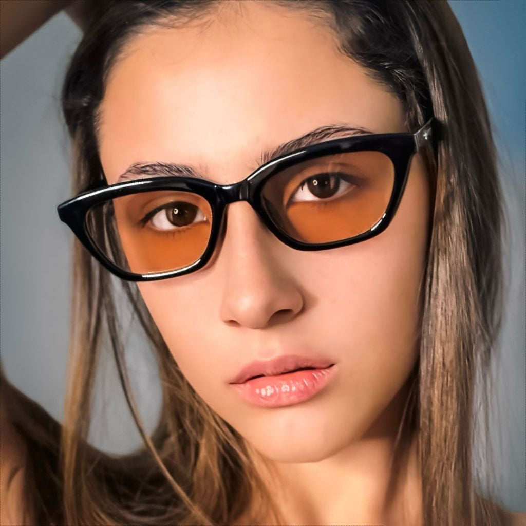 Gafas de Sol Triangular / Cat-Eye Lente Cafe claro - At Night Sunglasses