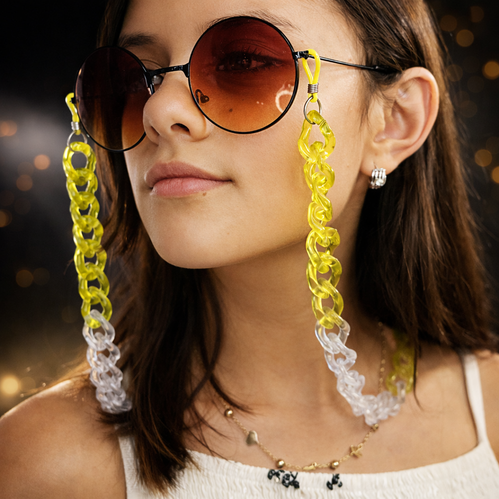Sujetagafas Acrílico Bicolor – At Night Sunglasses