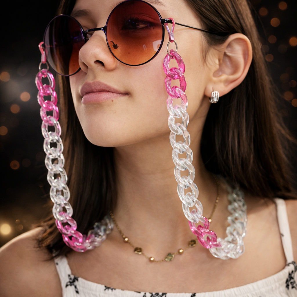 Sujetagafas Acrílico Bicolor – At Night Sunglasses