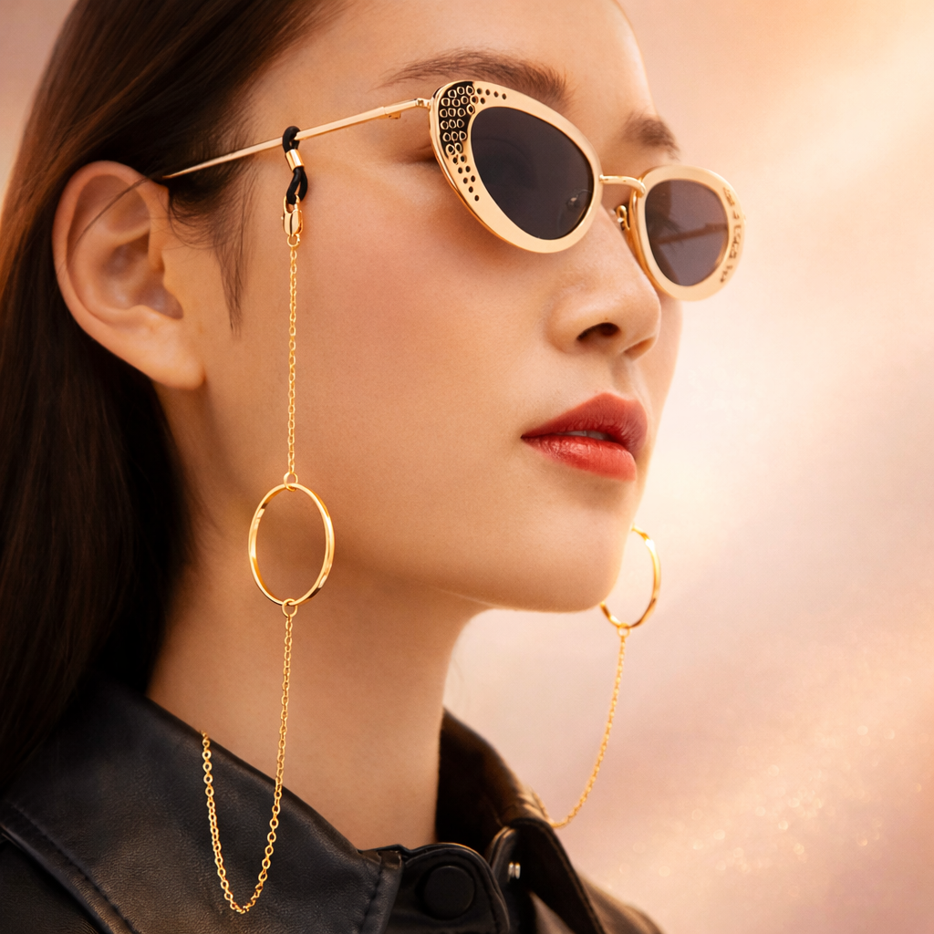 Sujetagafas Aros Dorados Minimal Luxe