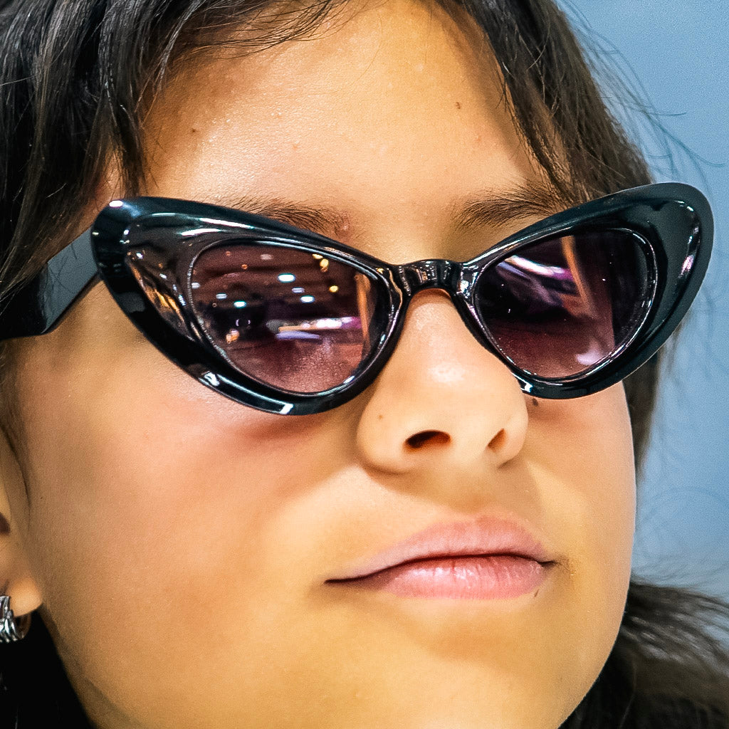Gafas Kids Cat Eye Negras | Estilo Retro UV400 At Night