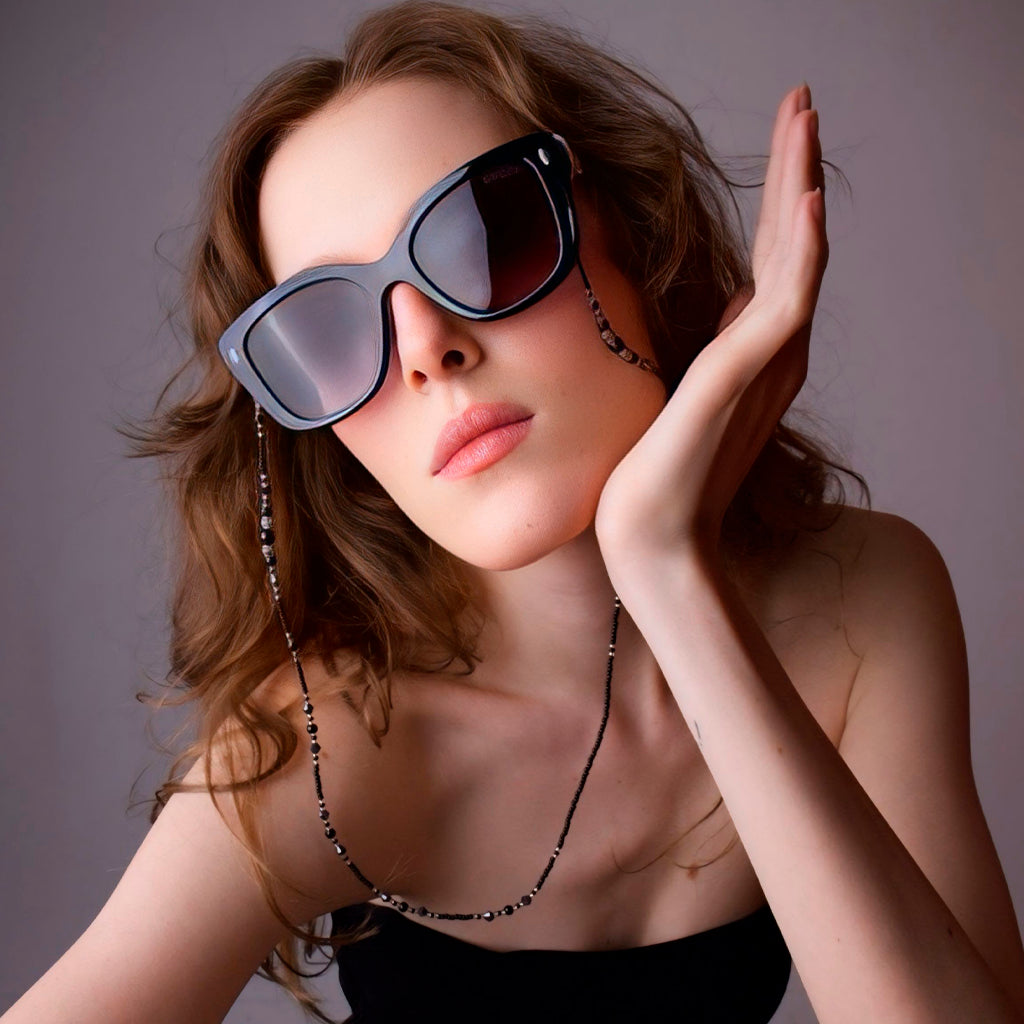 Gafas de Sol Gucci Oversize Signature – Negro / Honey Transparent