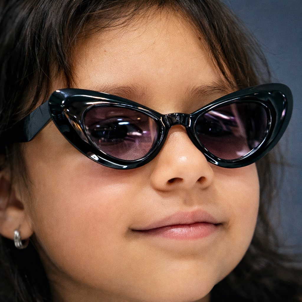 Gafas Kids Cat Eye Negras | Estilo Retro UV400 At Night