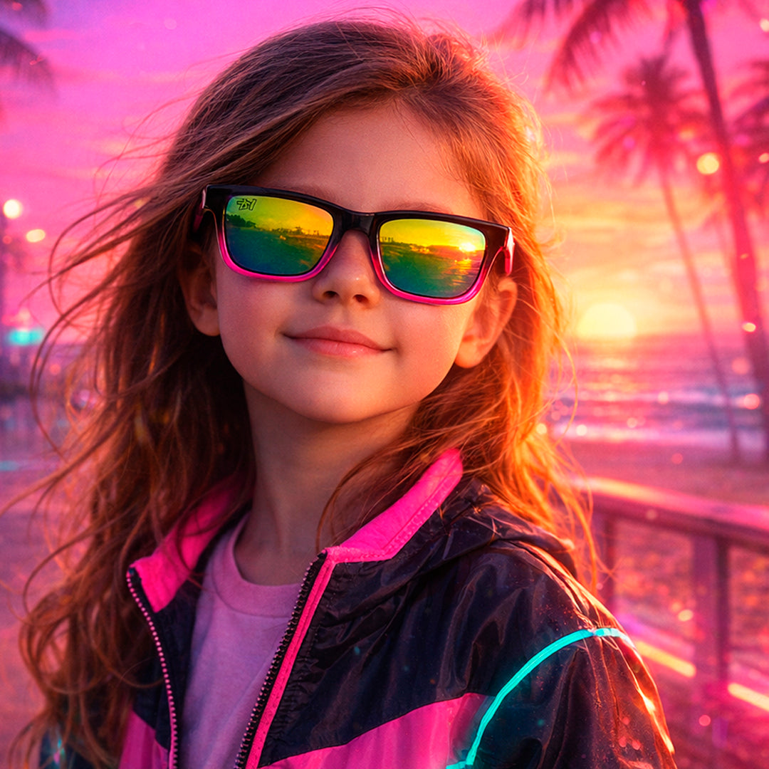 GAFAS DE SOL AT NIGHT NIÑOS CUADRADAS ESPEJO UV400