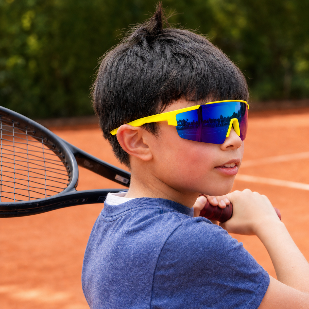 Gafas Deportivas Kids Amarillas | Diseño Angular UV400 At Night