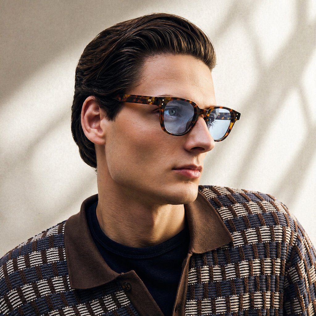 Ray-Ban Blue Retro | Gafas de Sol Azules Vintage | At Night