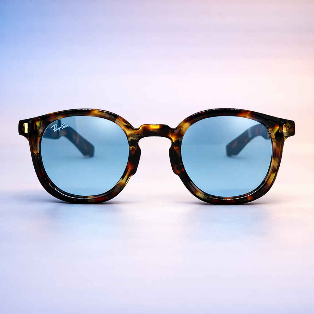 Ray-Ban Tortoise Retro | Gafas de Sol Carey Blue & Orange | At Night