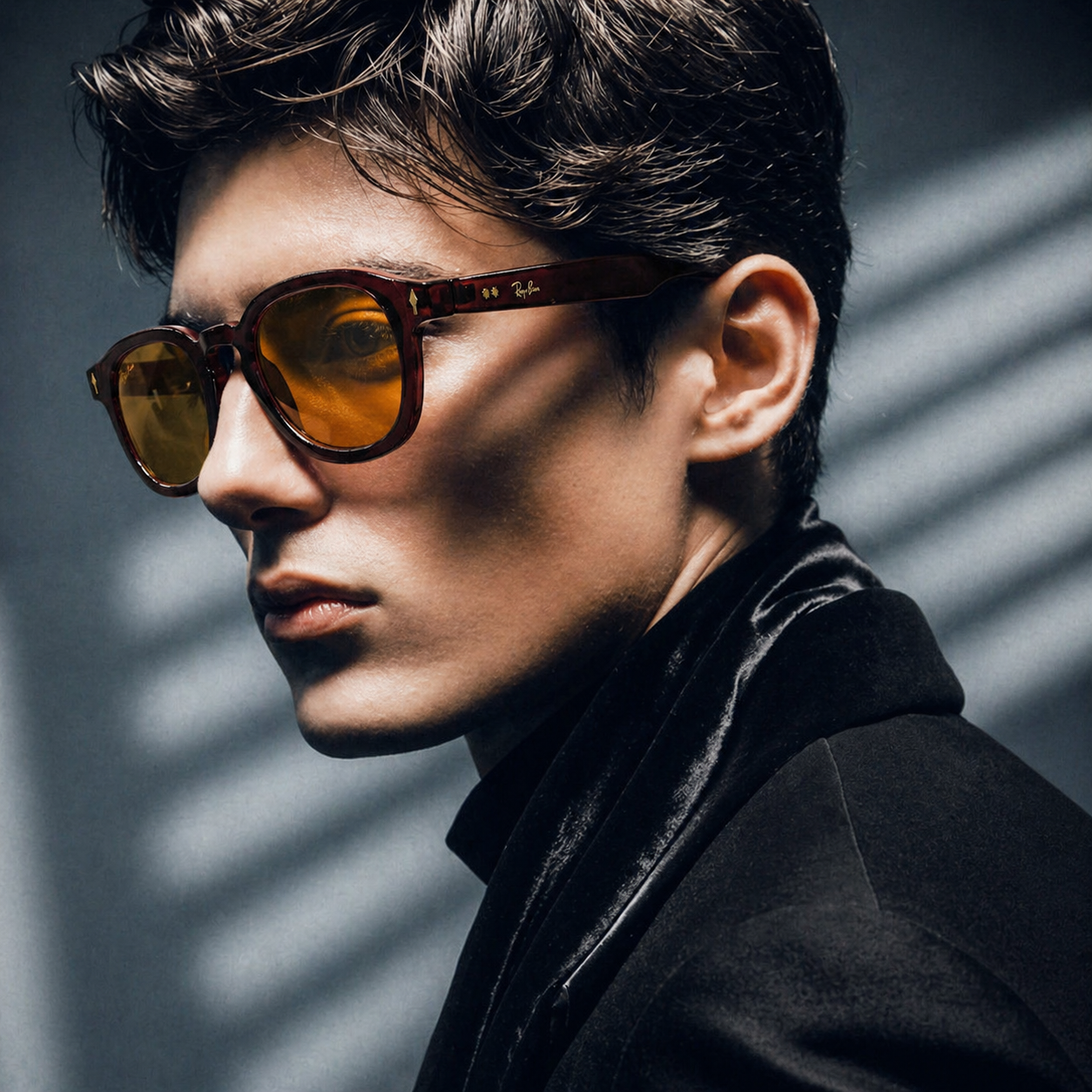 Ray-Ban Tortoise Retro | Gafas de Sol Carey Blue & Orange | At Night