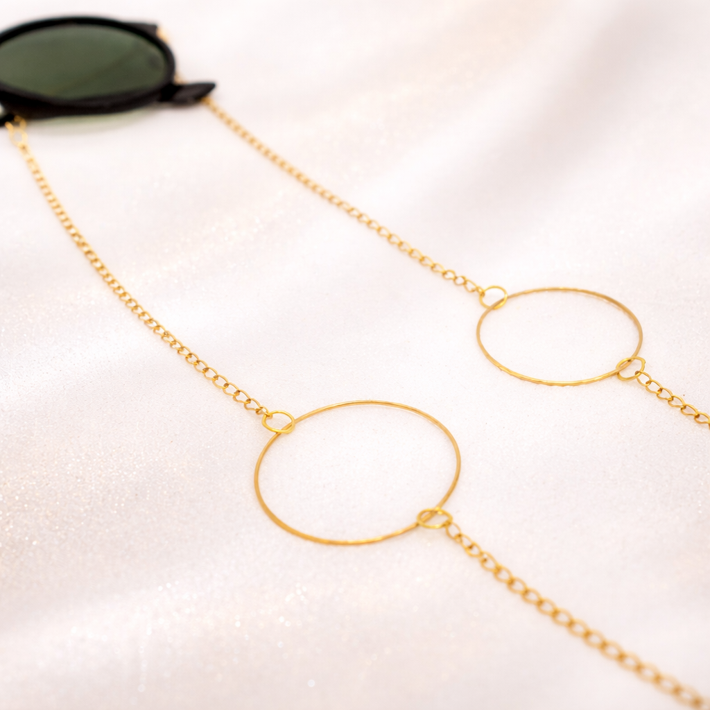 Sujetagafas Aros Dorados Minimal Luxe