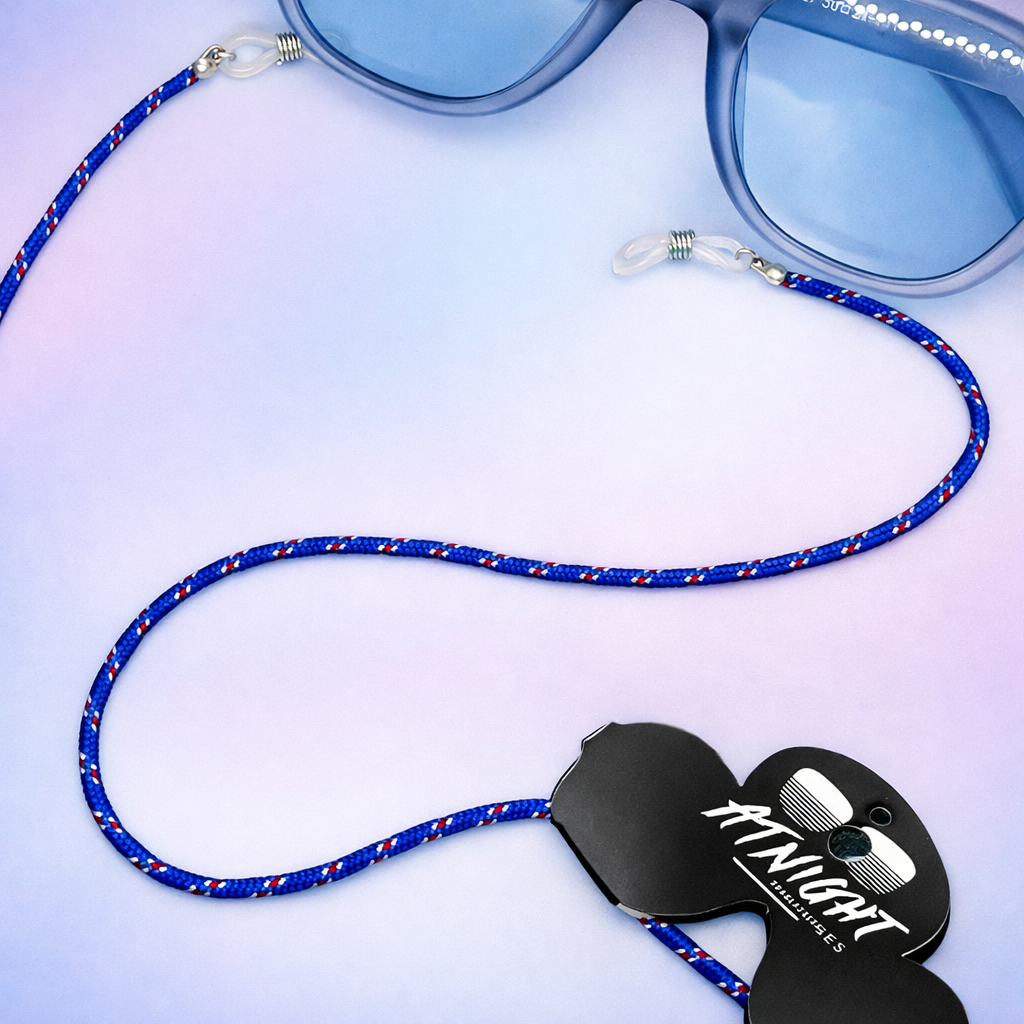 Sujetagafas Premium Trenzado – Cordón Ajustable para Gafas | AT NIGHT