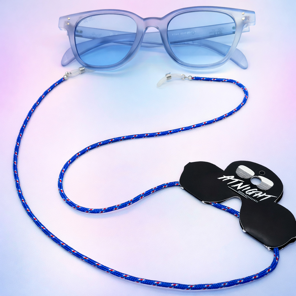 Sujetagafas Premium Trenzado – Cordón Ajustable para Gafas | AT NIGHT