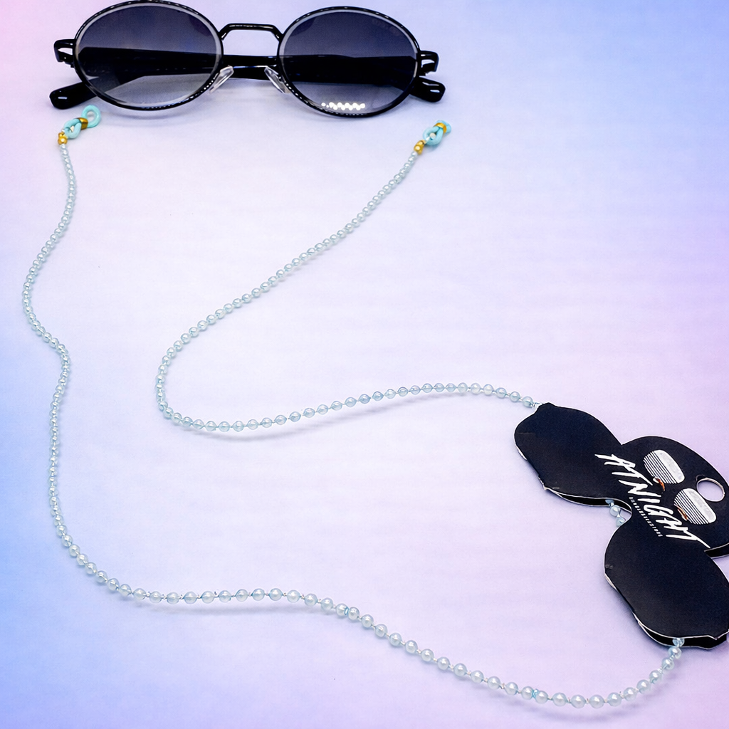 Sujetagafas de perlitas para gafas – ligero, elegante y cómodo ideal para uso diario