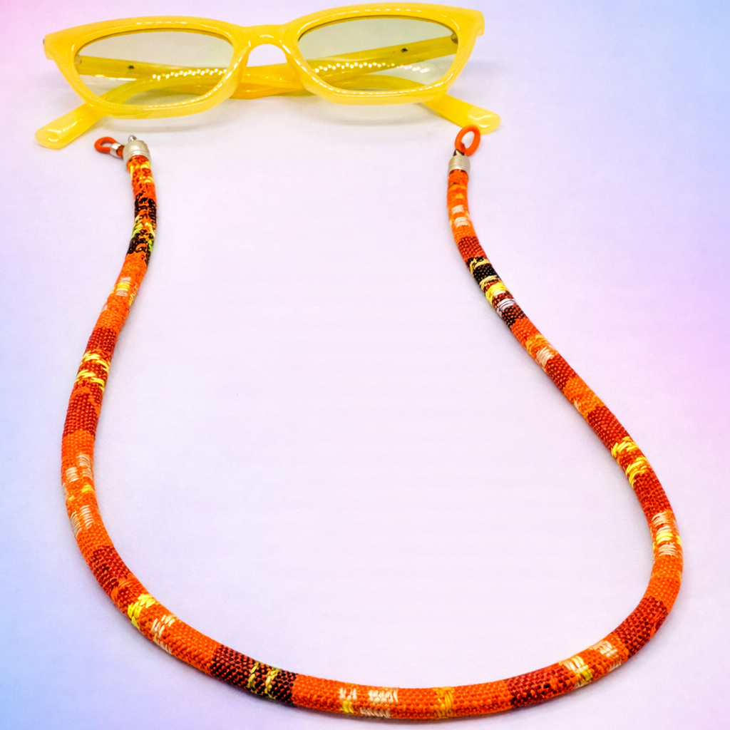 Sujetagafas étnico tejido multicolor para gafas – cómodo, resistente e ideal para uso diario