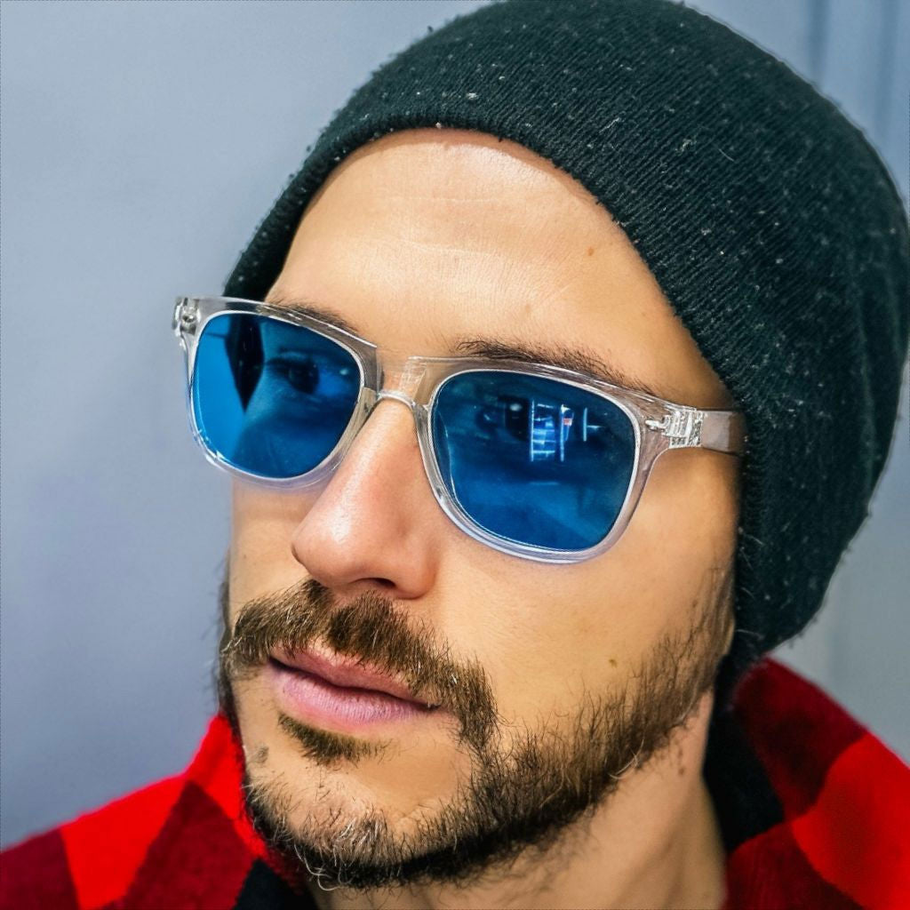 Gafas de Sol At Night - Classic wayfarer Blue UV400