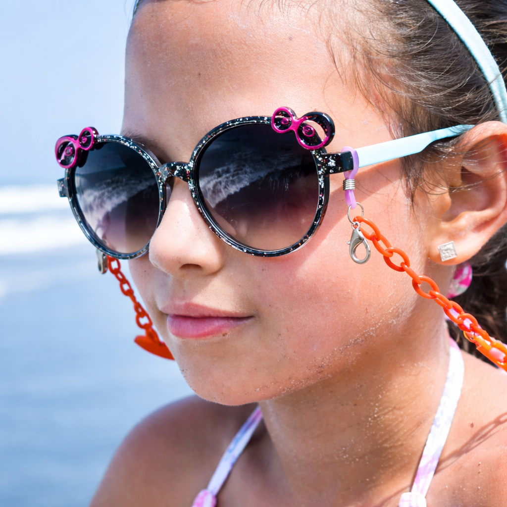 Gafas Kids Purple Bow | Diseño Redondo con Moños y Protección UV400 At Night