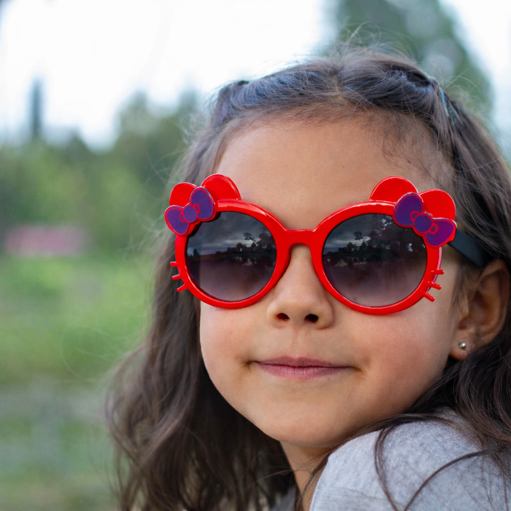 Gafas Kids Red Hello Kitty | Diseño con Moños y Protección UV400 At Night